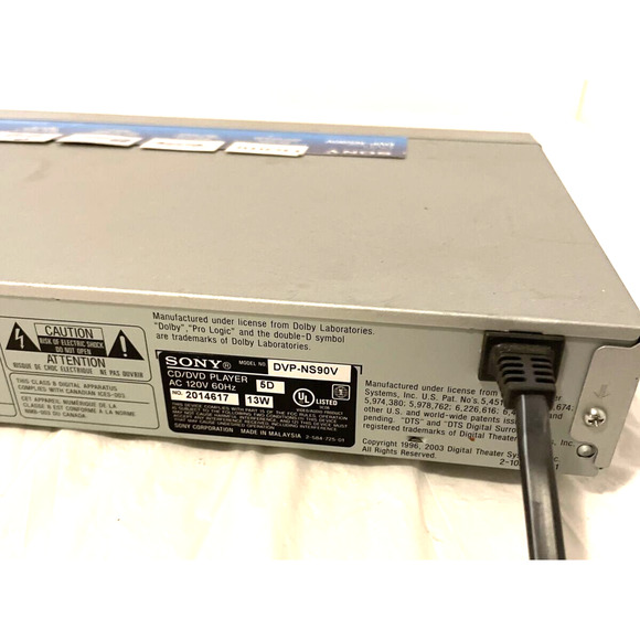 Sony DVP-NS90V DVD CD Player Control Parts Only - Picture 11 of 12